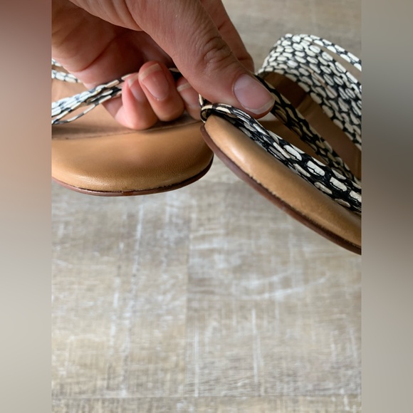 Madewell Women’s The Meg Slide Strappy Sandal Snake Embossed Leather 11 boho - Picture 5 of 12